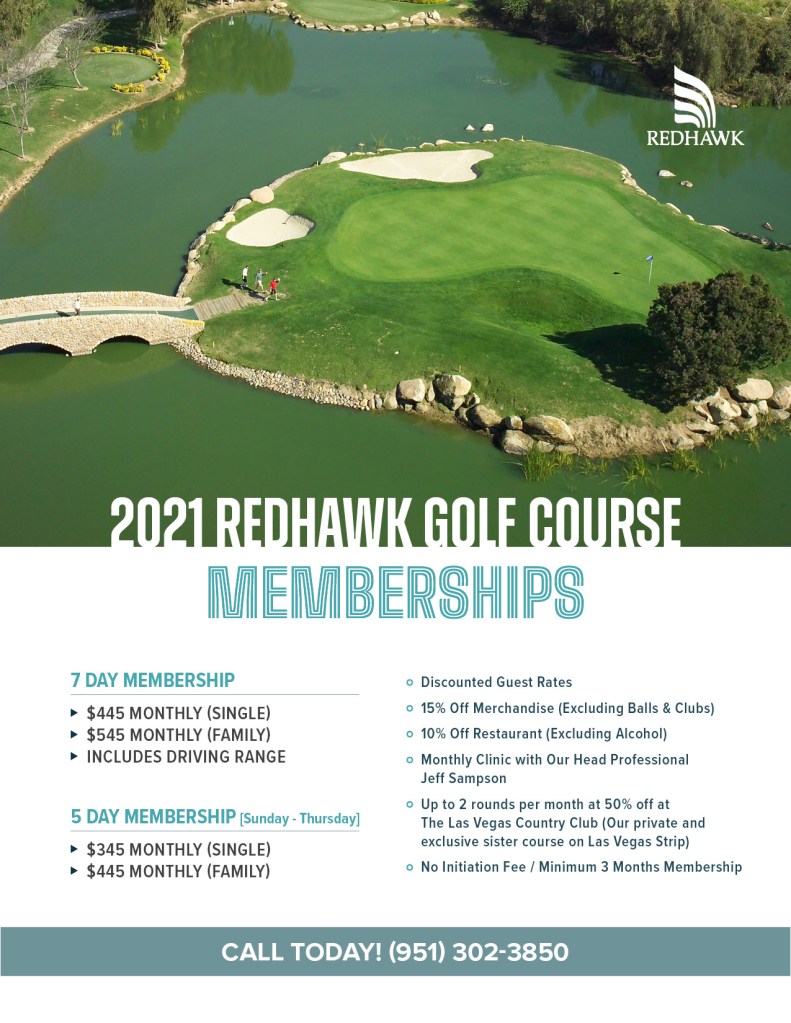 Memberships At Redhawk Redhawk Golf Course